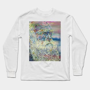 CHARLES DARWIN oil portrait .1 Long Sleeve T-Shirt